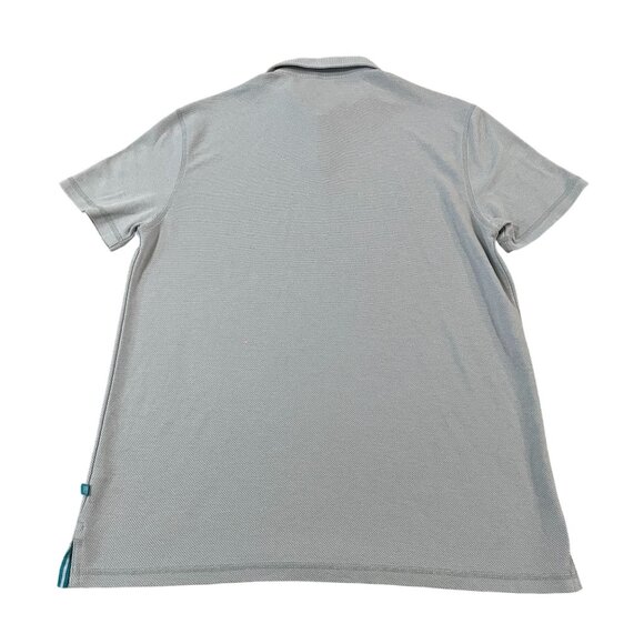 Tori Richard Men's Gray Polo Golf Shirt Medium Cotton & Polyester Blend Honolulu - Picture 5 of 5